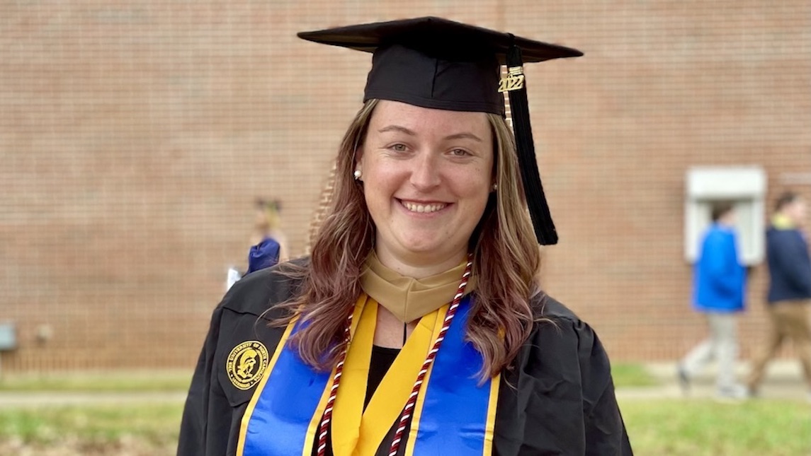 Cannon after her graduation from the UNCG MBA program in December 2022.