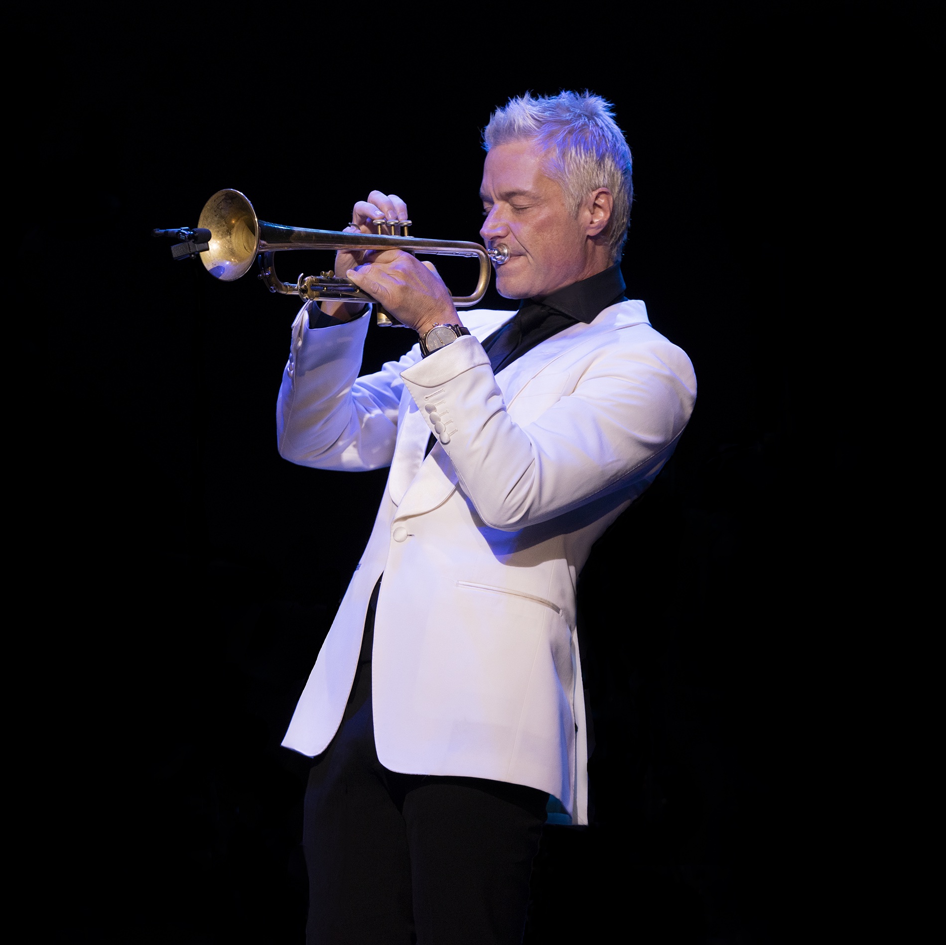 Chris Botti playing the trumpet