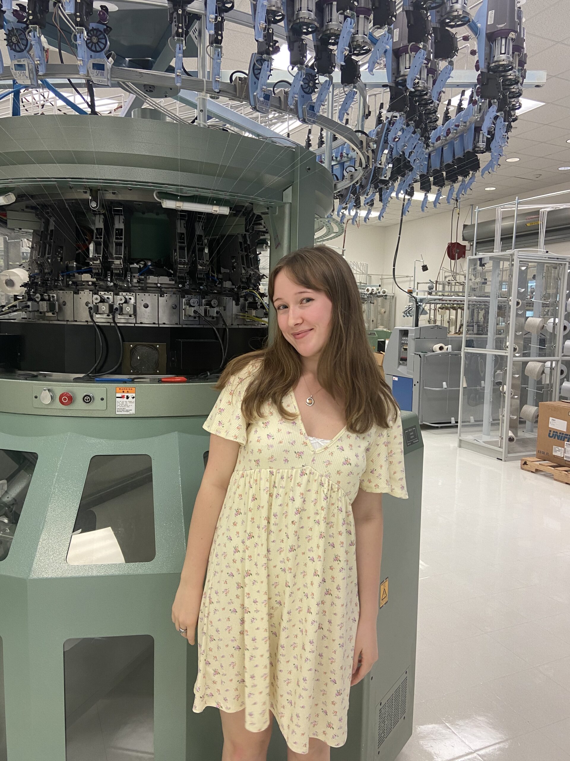 Senior Rowan Bennett at Cotton, Inc. in Cary, NC.