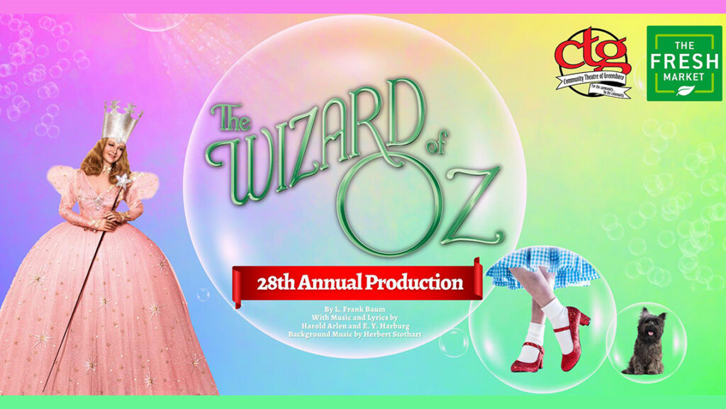 A poster for "The Wizard of Oz" stage show.