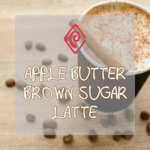 Promotional image of UNCG's College Ave Cafe apple butter brown sugar latte.