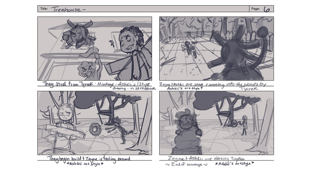 storyboard by Jasmine Doctor