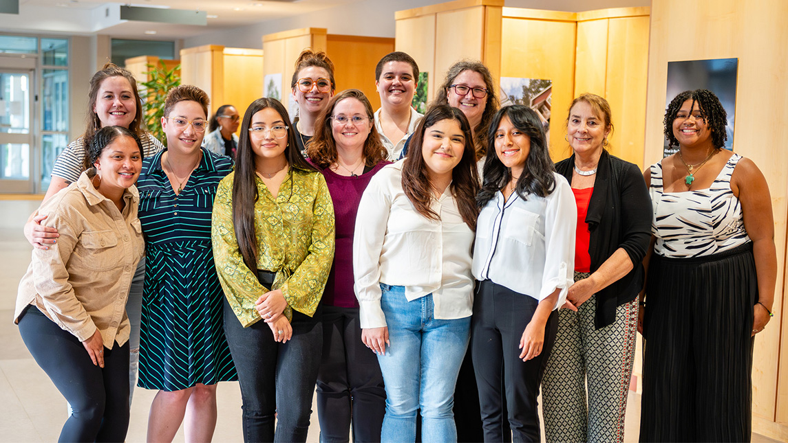 Members of the NC Healthy Transition team take a group photo with Asheville youth.